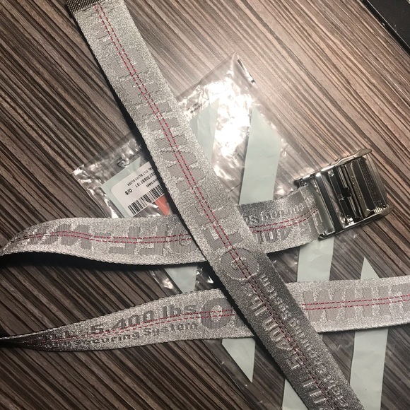 SOLD！！！Off-White Belt Silver - Picture 1 of 3